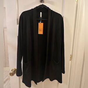 Brand new Black Open Front Cardigan